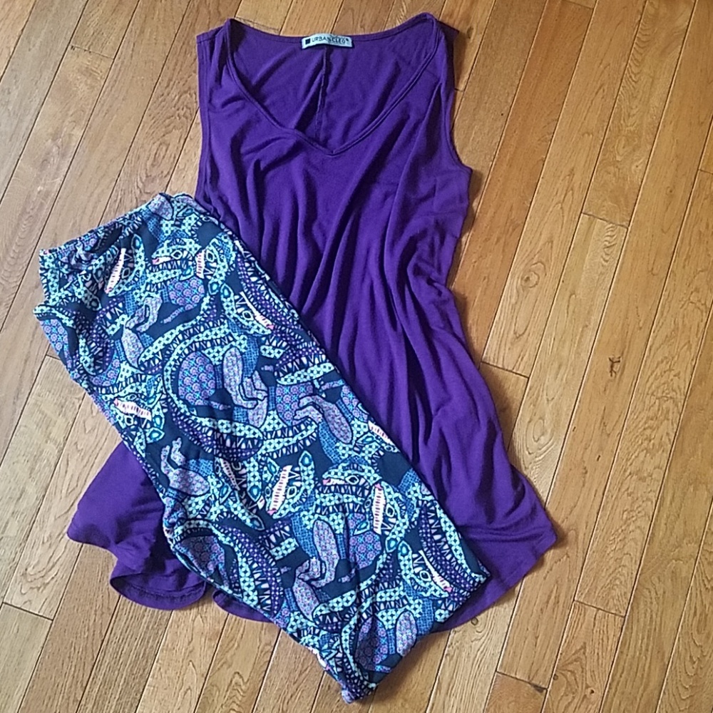 LuLaRoe TC leggings- unicorn with hidden cats